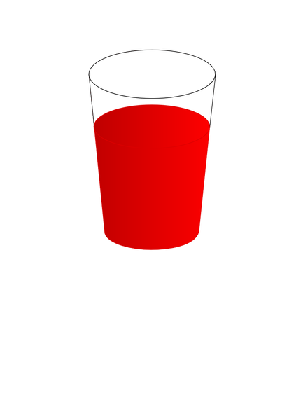 drinking glass with red punch 01